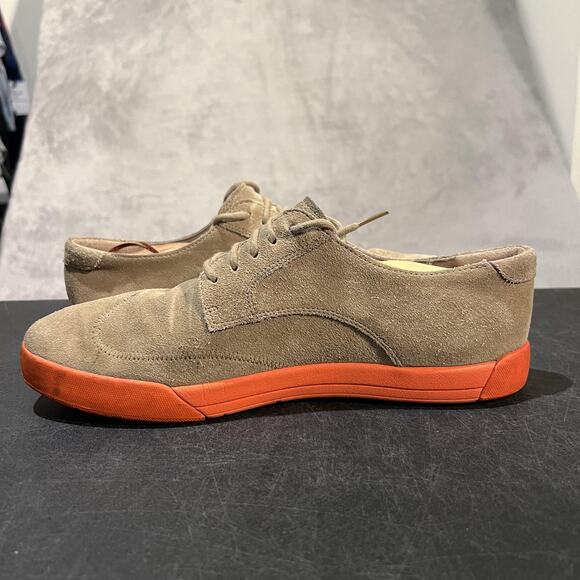 Cole Haan Air Jasper Shoes Mens 10 Tan Suede Oxford Orange Sole Casual Low Top main image 8
